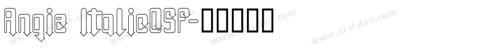 Angie ItalicOSF字体转换